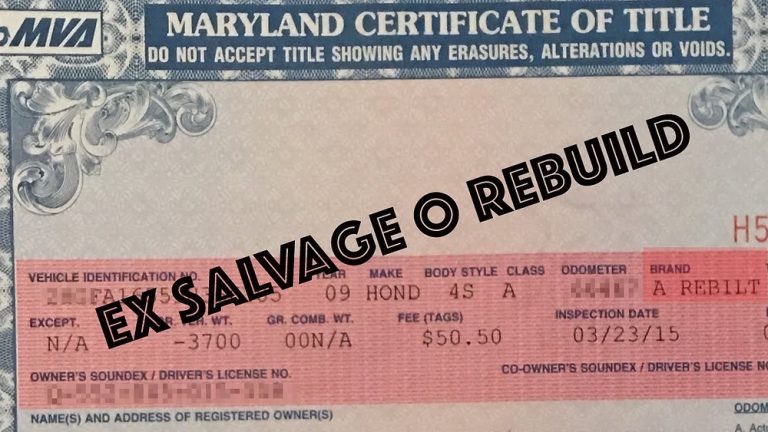 Cómo llenar un título de carro en Maryland